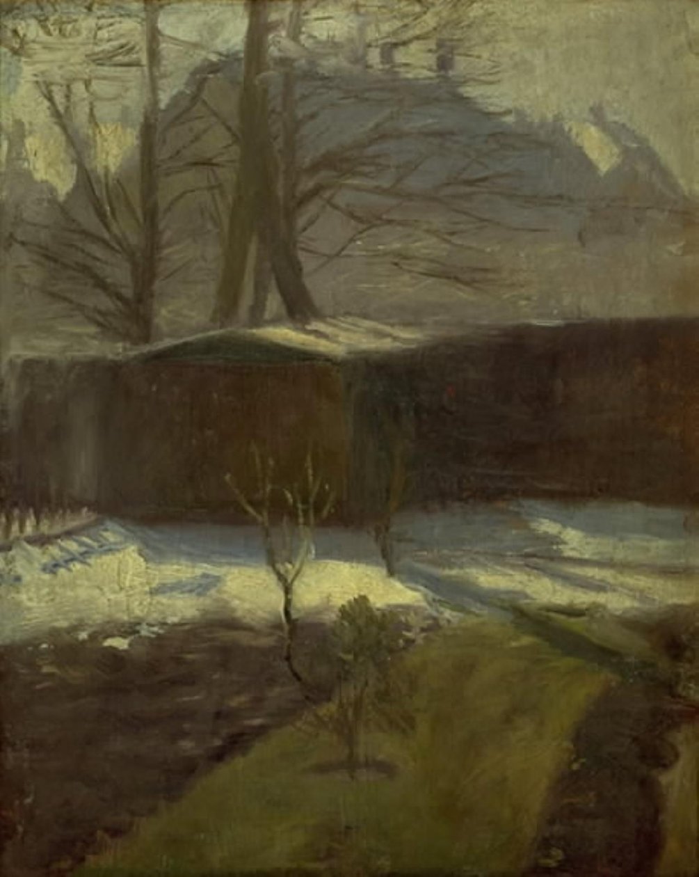 Un jardín en invierno, Helenevej. Copenhague de Alexander Wilde