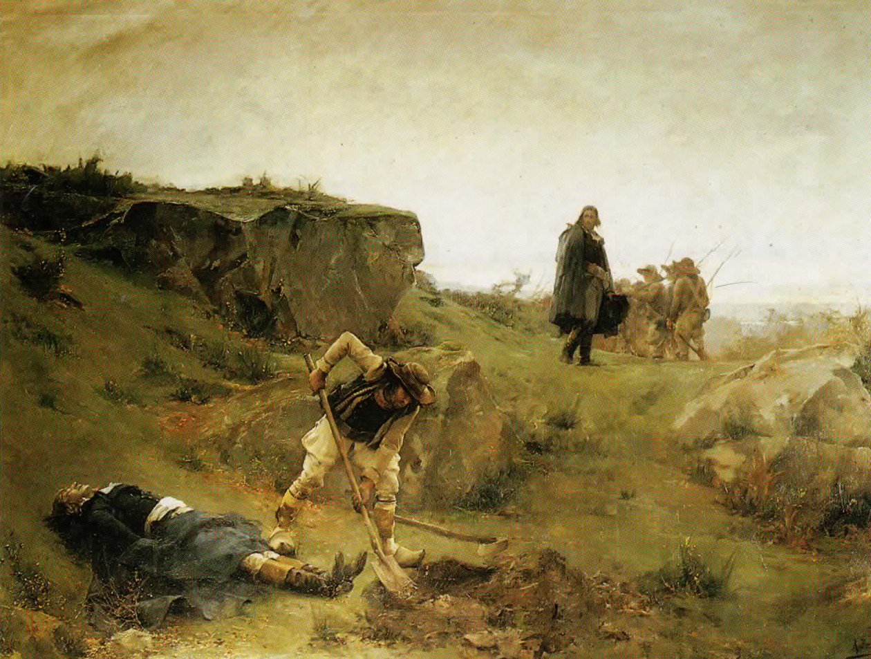 La muerte de Henri de La Rochejaquelein de Alexandre Bloch