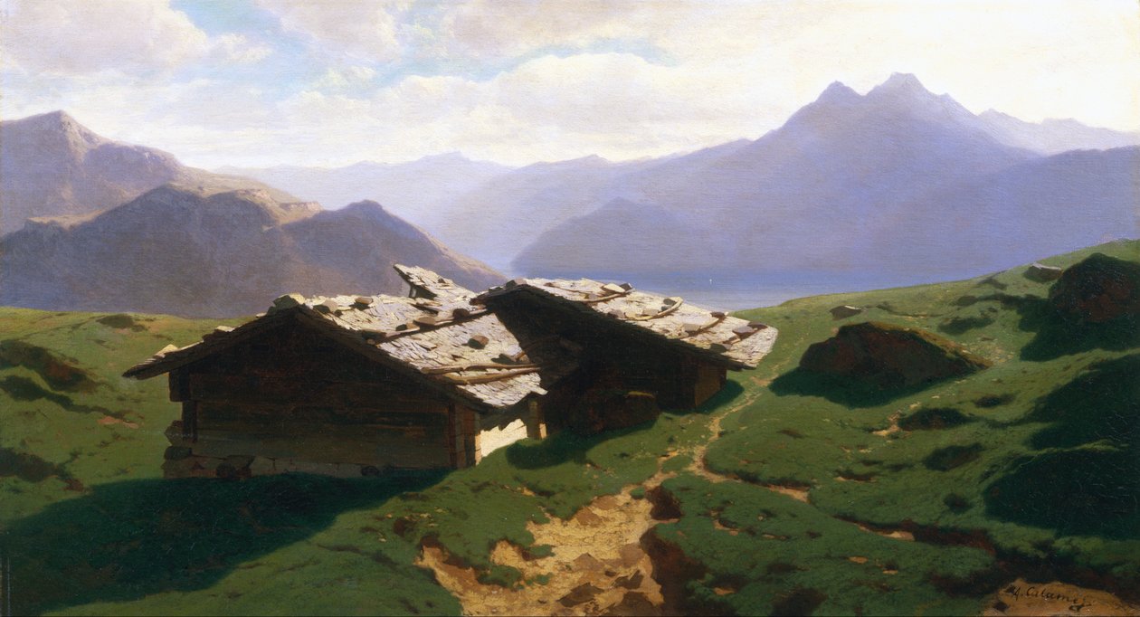 Chalets en Rigi de Alexandre Calame