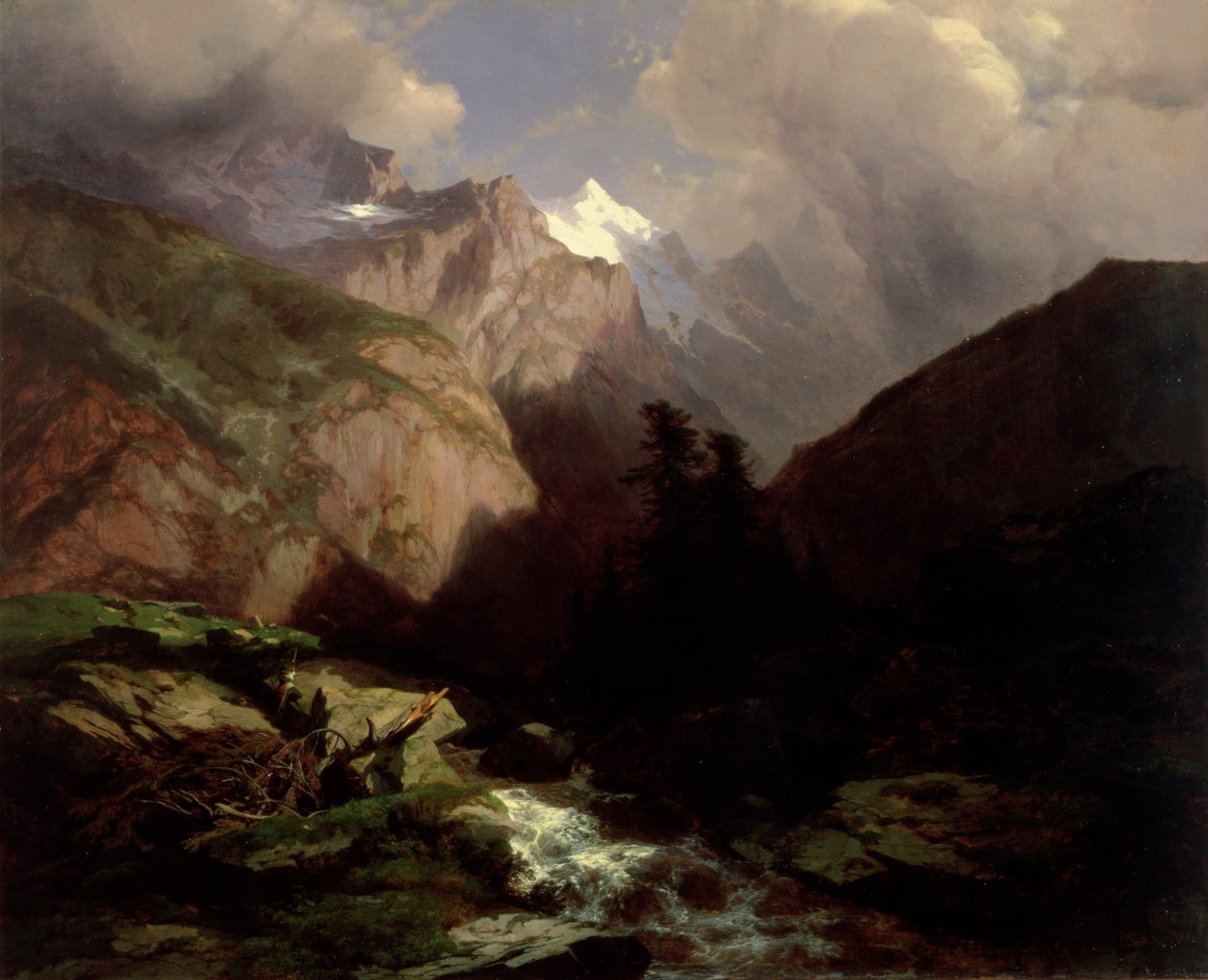 La Jungfrau, Suiza de Alexandre Calame