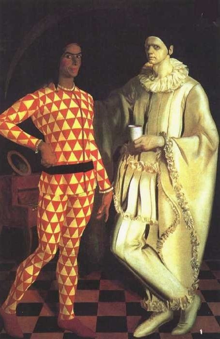 Pierrot y Arlequín de Alexandre Jacovleff