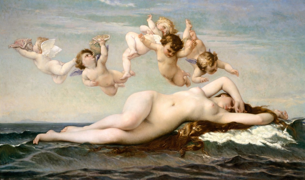 El nacimiento de Venus, 1875 de Alexandre Cabanel