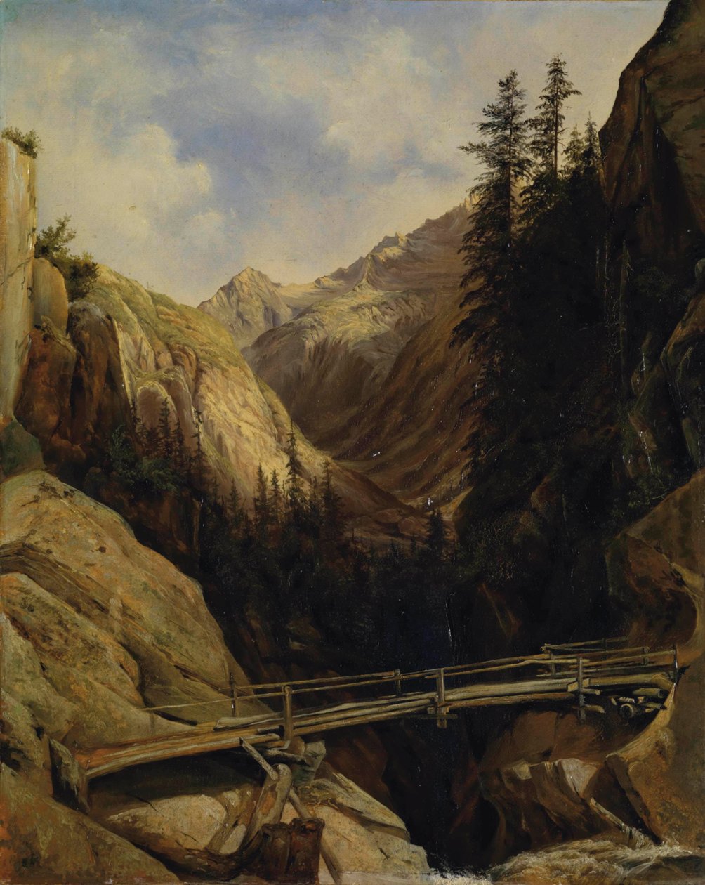 A la cascada de la Handeck, 1842-43 de Alexandre Calame