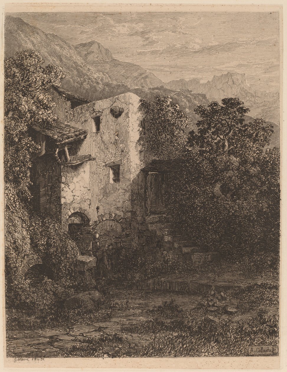 Casa en ruinas de Alexandre Calame