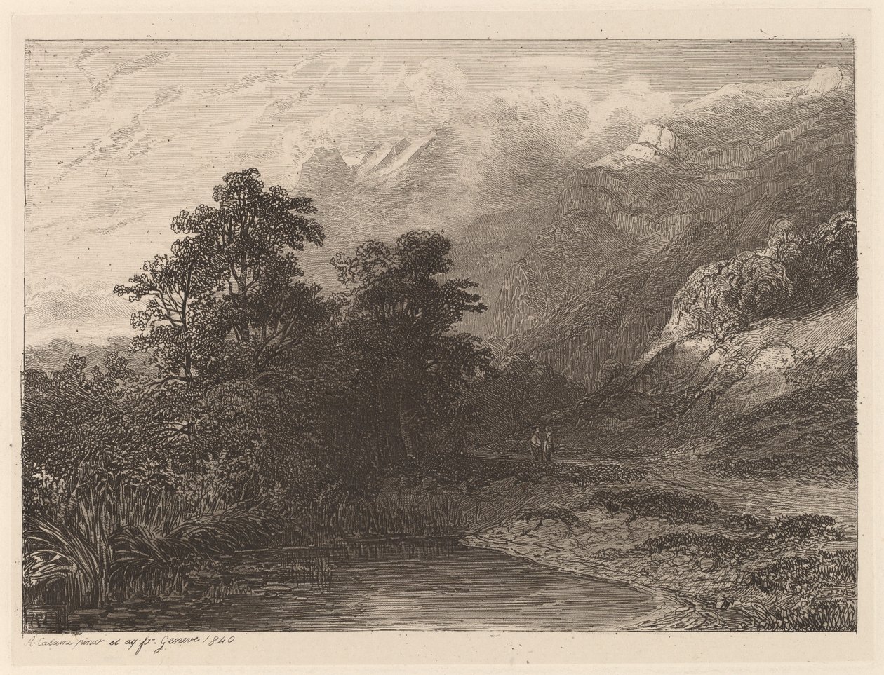 Lago de Montaña de Alexandre Calame