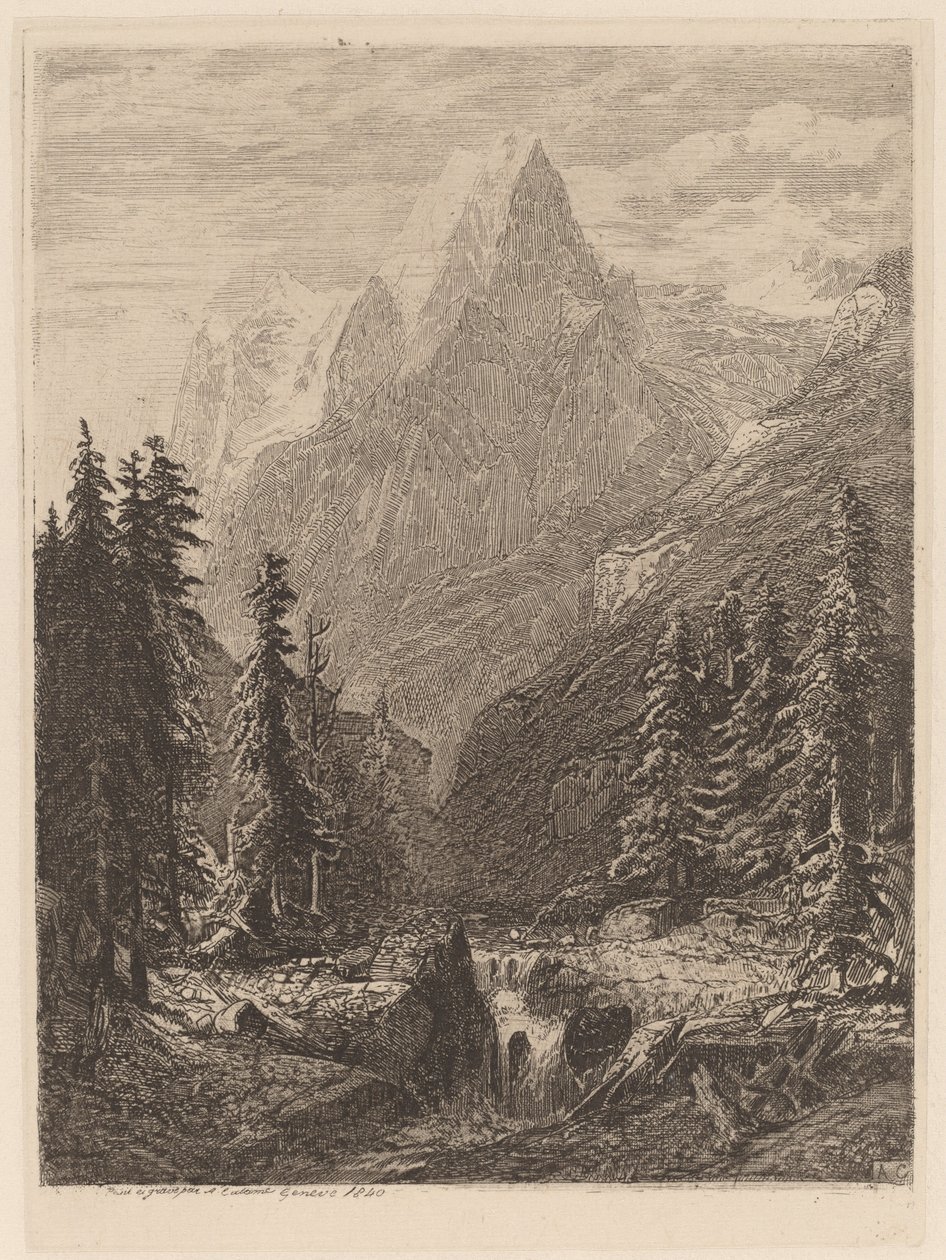Pradera de montaña de Alexandre Calame