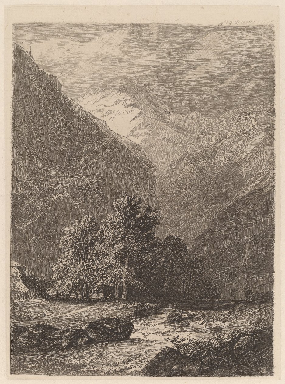 Arroyo de montaña de Alexandre Calame