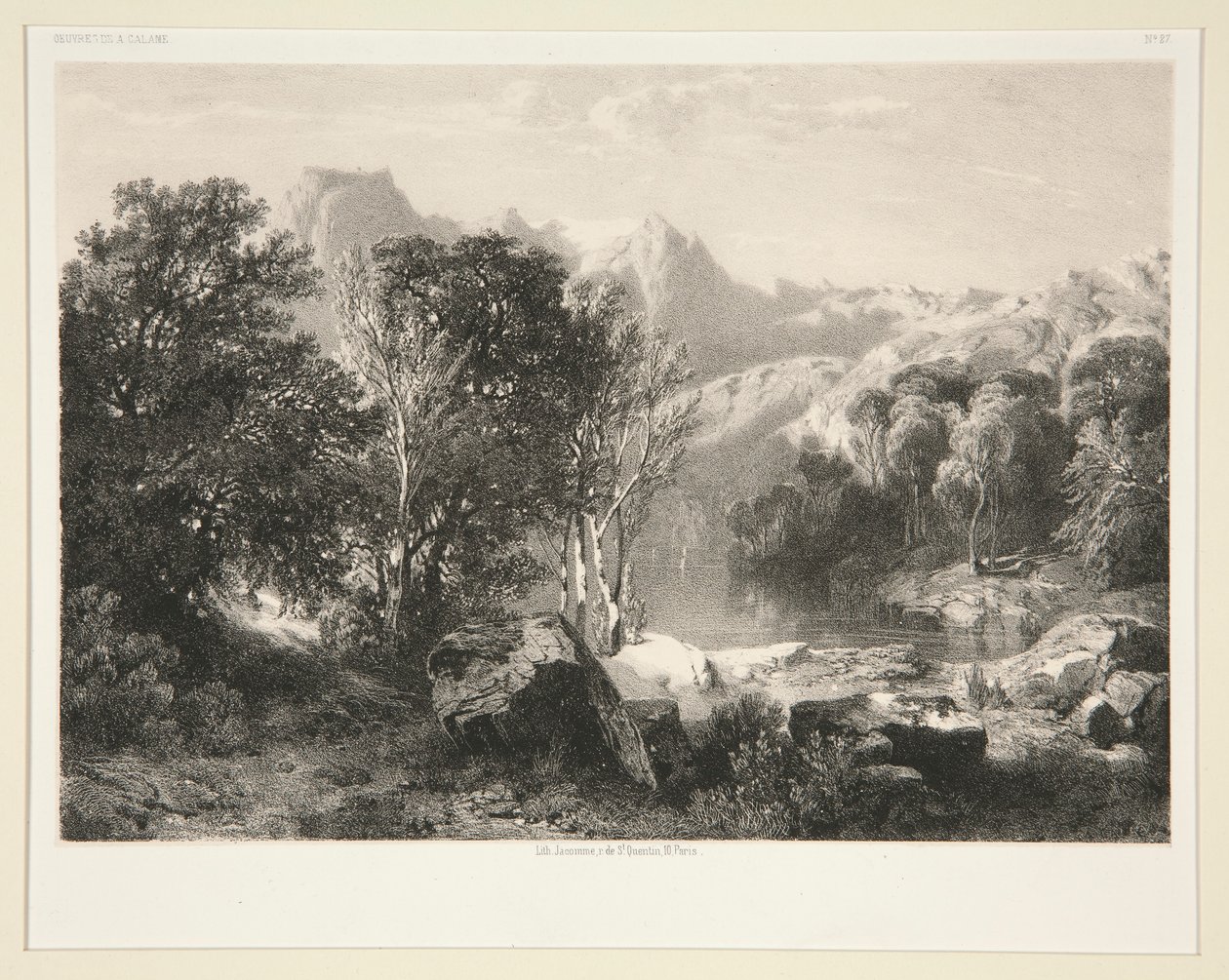 Recuerdo del lago de Lucerna de Alexandre Calame