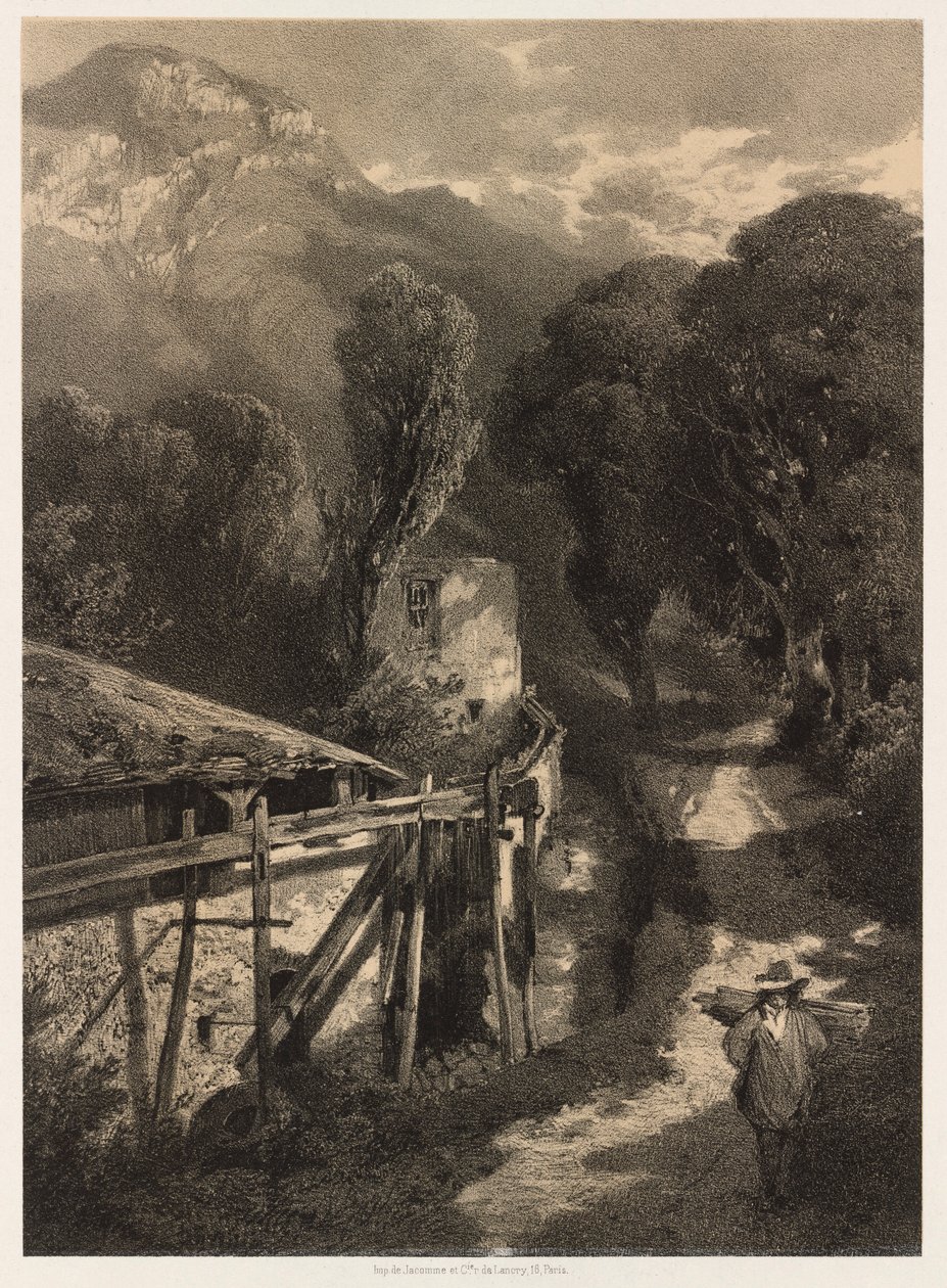 El camino de Simplon, Meillerie, Francia de Alexandre Calame