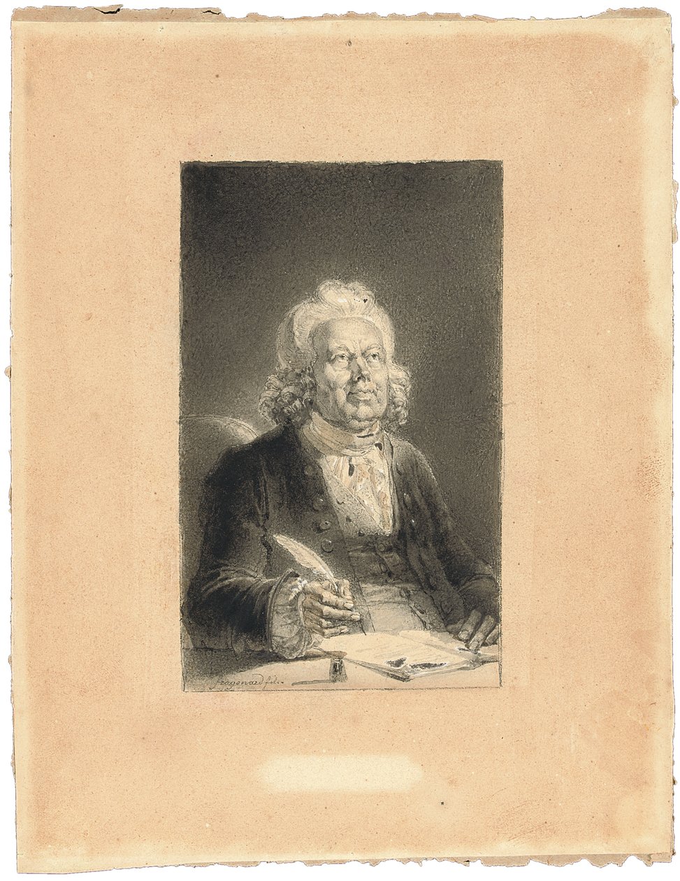 Retrato de Philippe Néricault Destouches de Alexandre Evariste Fragonard