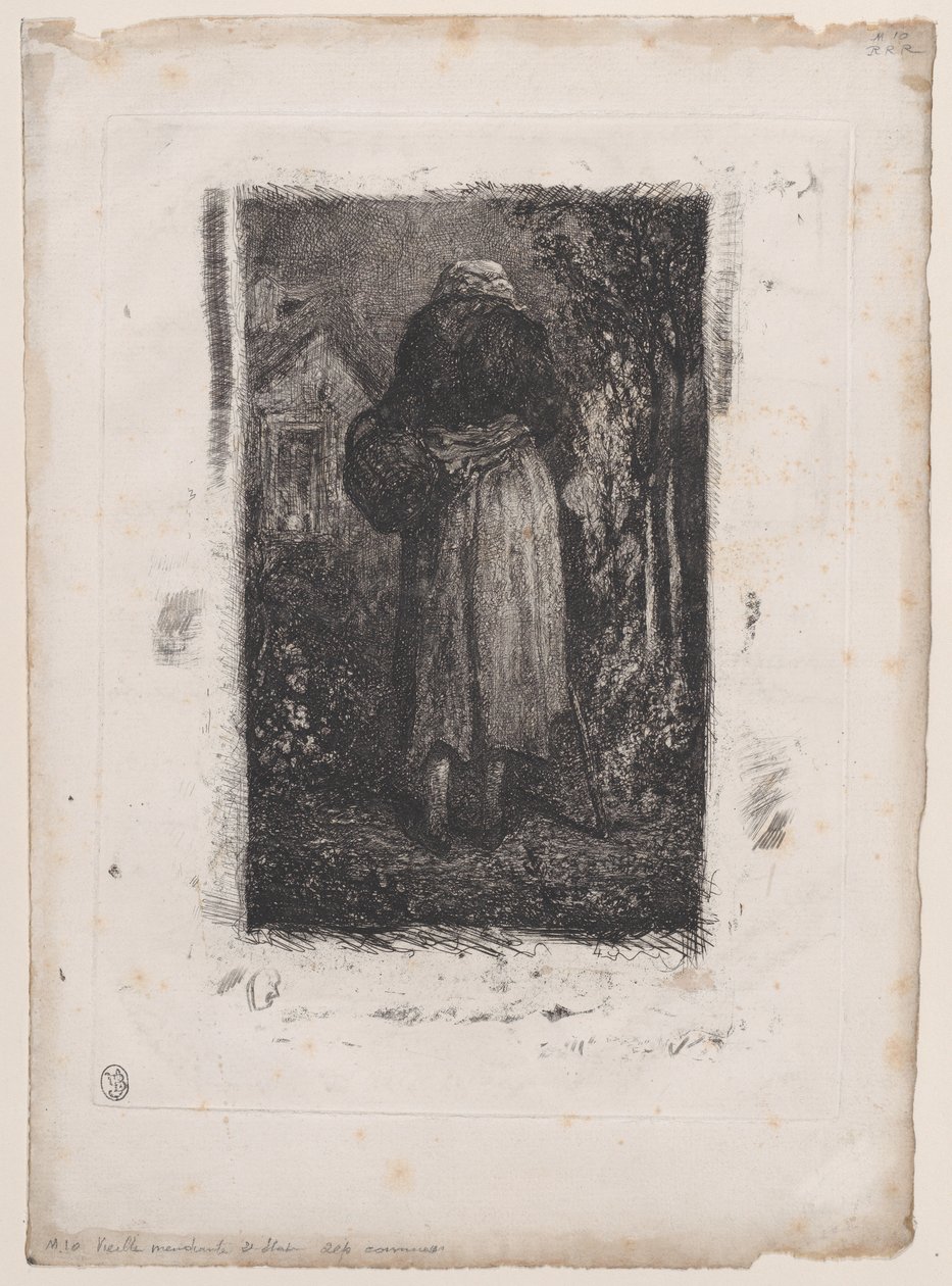 Vieja mendiga, 1833-38 de Alexandre Gabriel Decamps