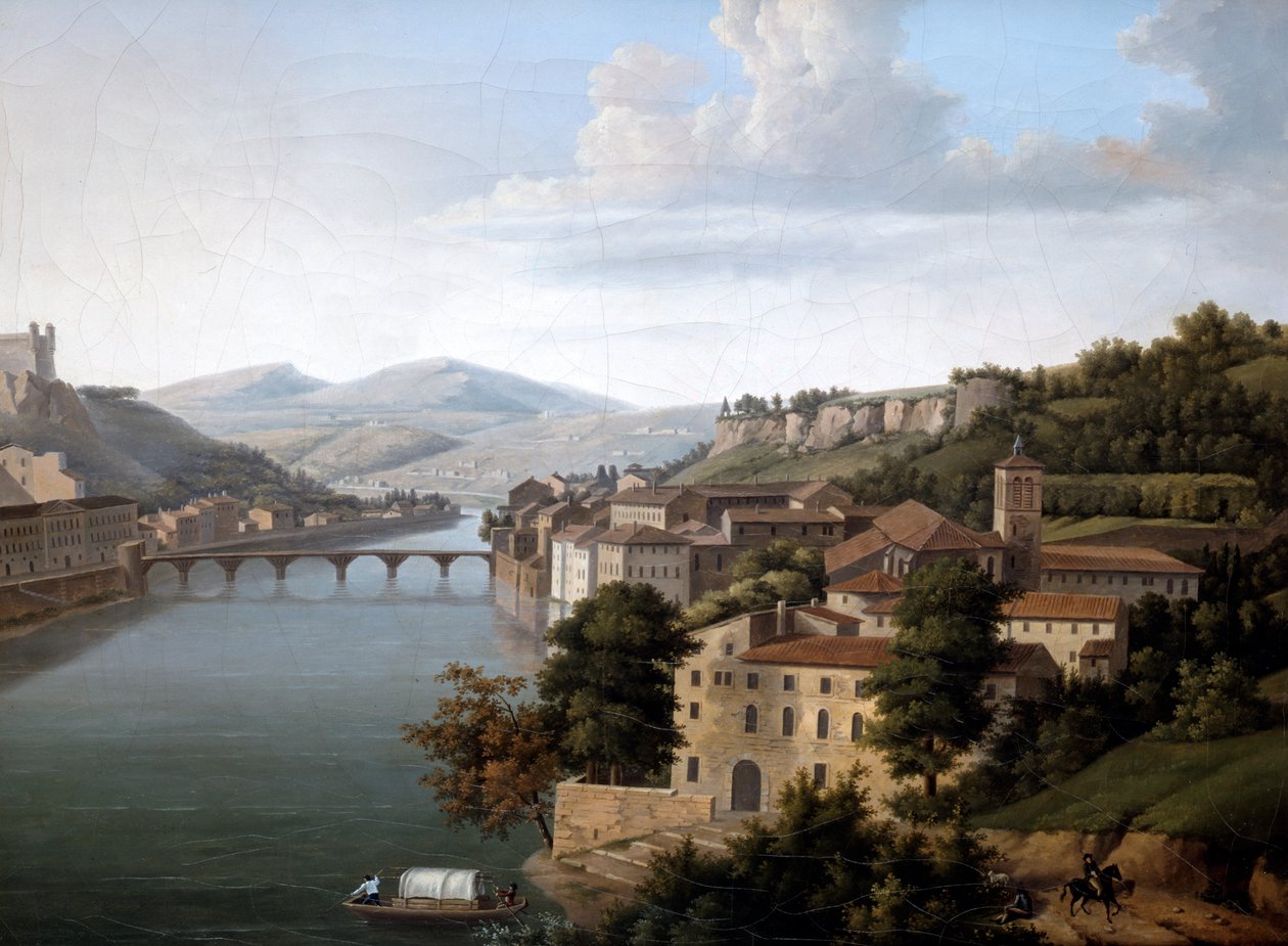 Vista del Ródano, c1777-1840 de Alexandre Haycinthe Dunouy