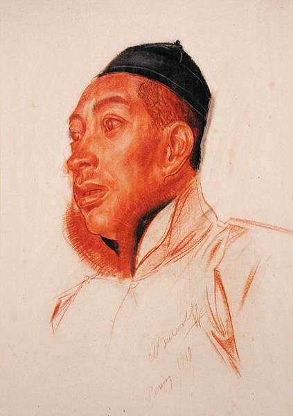 Retrato de un Hombre Chino de Alexandre Iacovleff