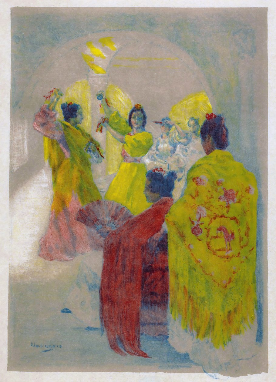 Baile flamenco, Sevilla, España. de Alexandre Lunois