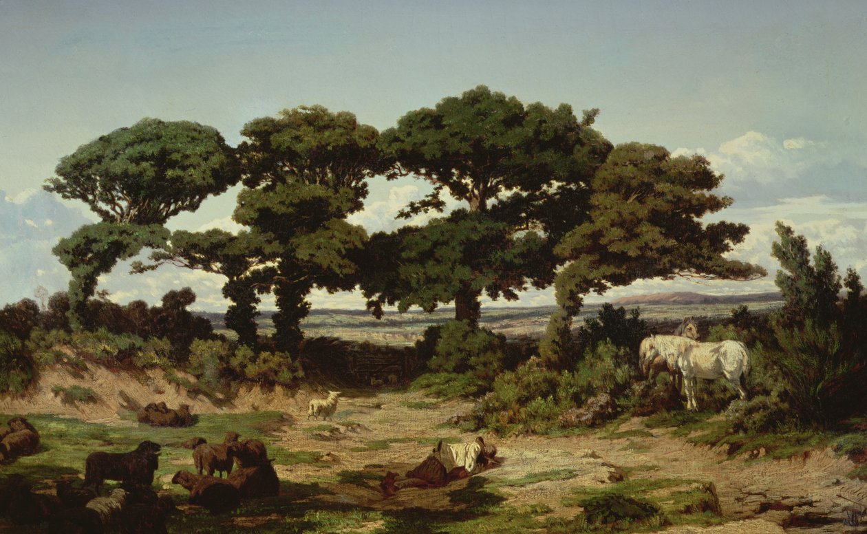 Los robles de Kertregonnec, c.1869-70 de Alexandre Sege
