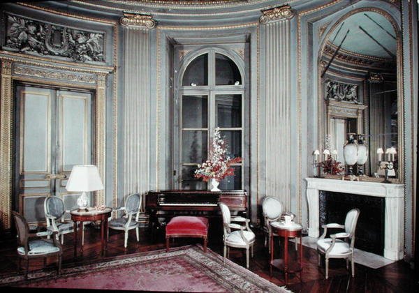 Vista del salón de Alexandre Theodore Brongniart
