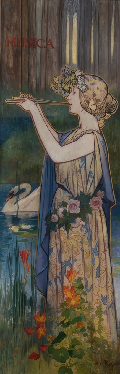 Alegoría de la Música de Alexandre de Riquer