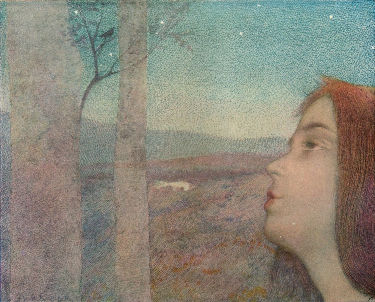 El Llamado del Pájaro, c. 1908 de Alexandre de Riquer