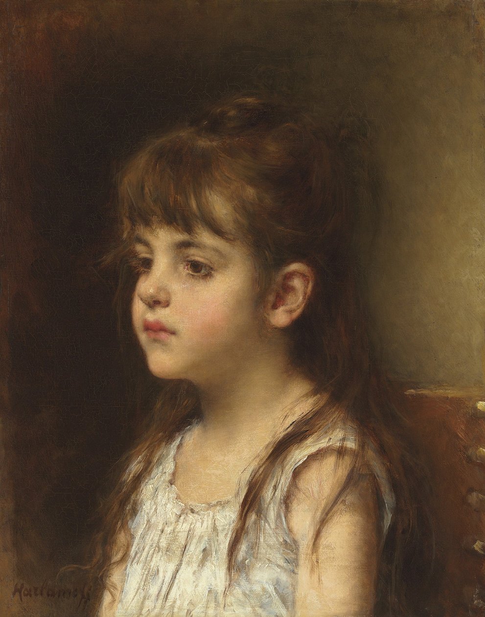 Retrato de una niña de Alexei Harlamov