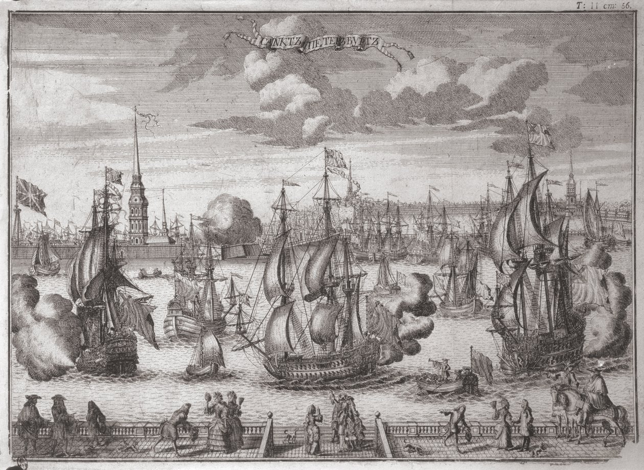 Vista de San Petersburgo, 1727 de Alexei Fyodorovich Zubov
