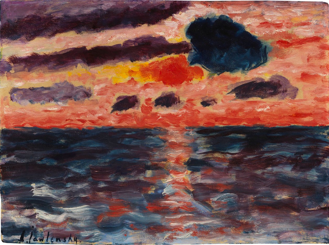 Atardecer, Borkum, 1928 de Alexei Javlensky von