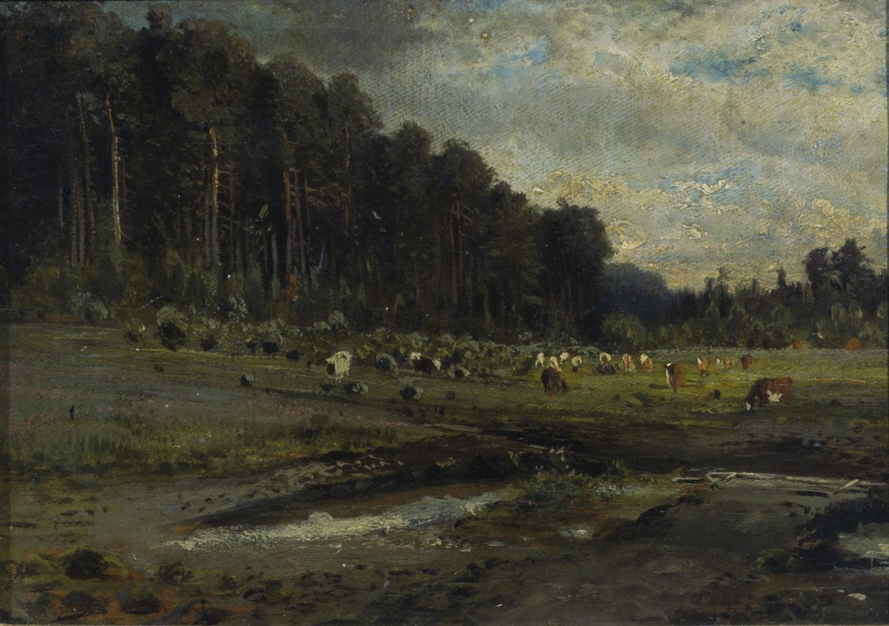 Isla Elk en Sokolniki, 1869 de Alexei Kondratyevich Savrasov