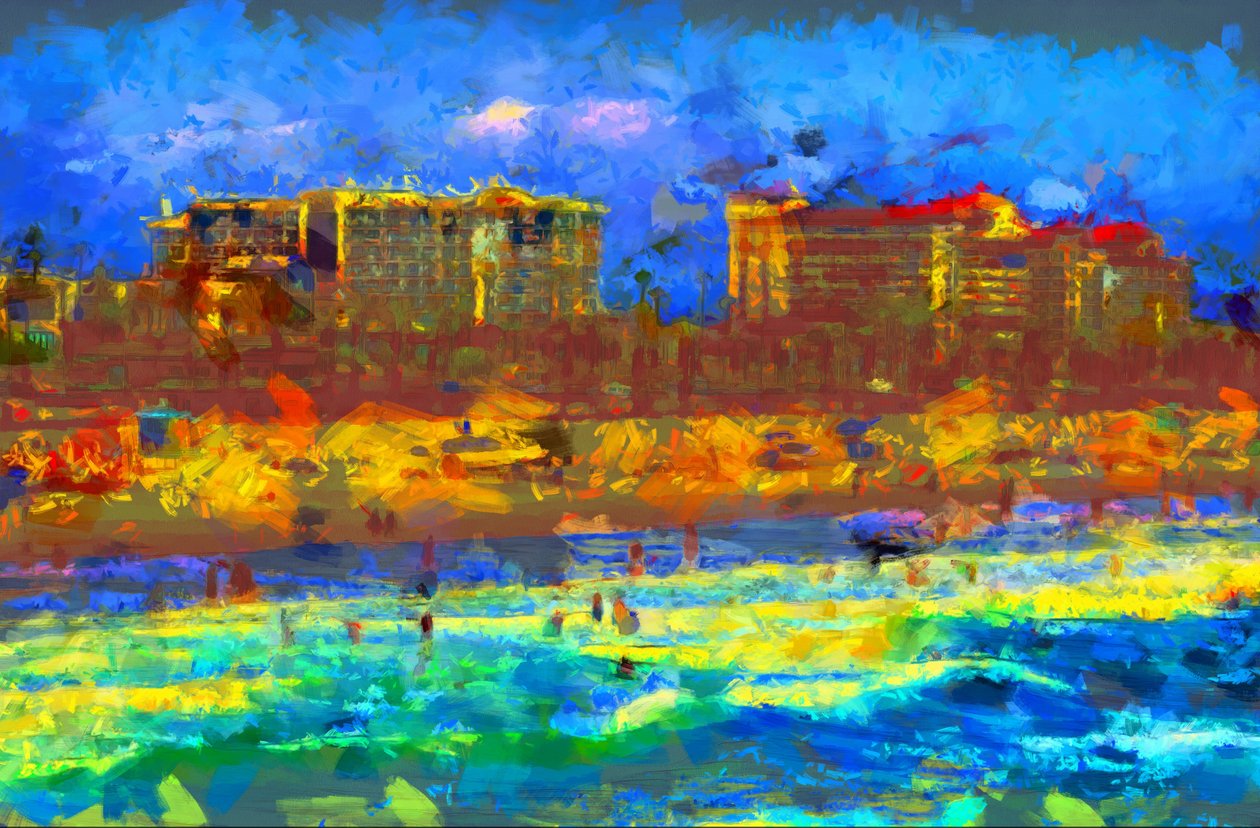 Playa,2020,(técnica mixta) de Alexei Makhov
