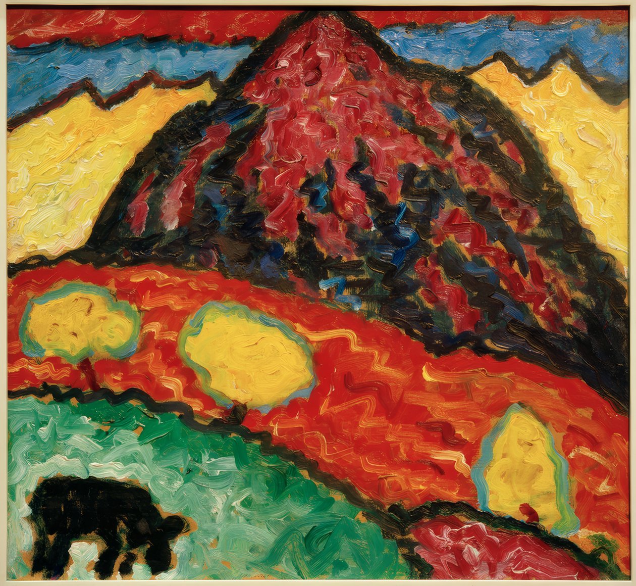 Paisaje con vaca de Alexej von Jawlensky