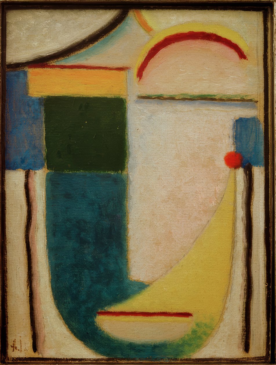 Cabeza abstracta: Boceto para "Frost" de Alexej von Jawlensky