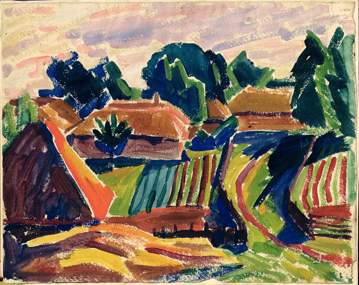 Paisaje, 1908-12 de Alexej von Jawlensky