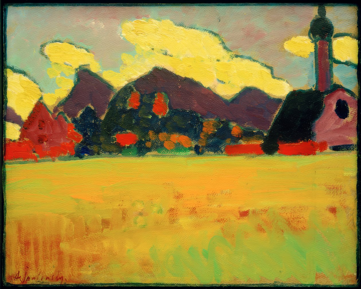 Paisaje en Murnau de Alexej von Jawlensky