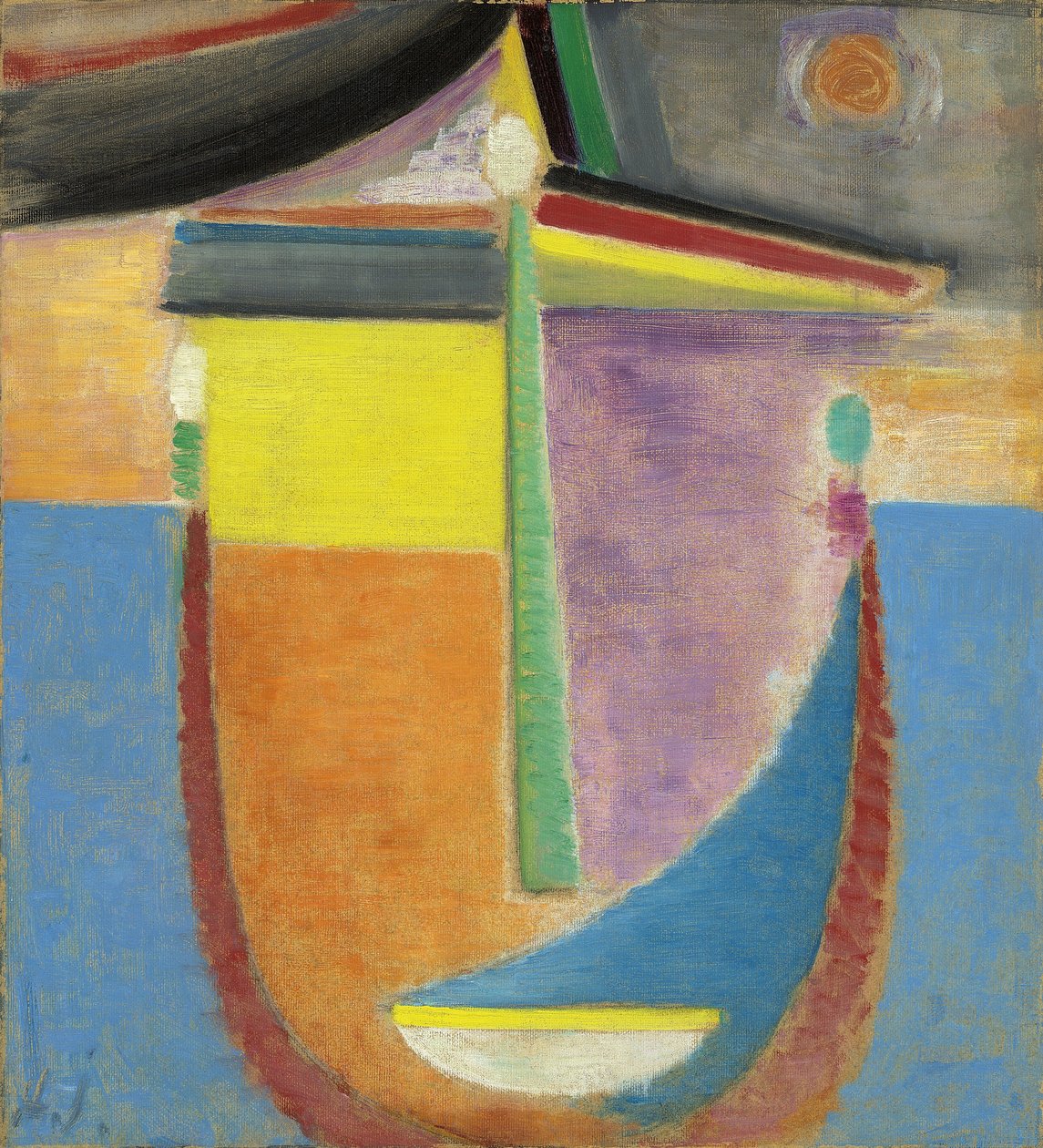 Cabeza abstracta: composición de Alexej von Jawlensky