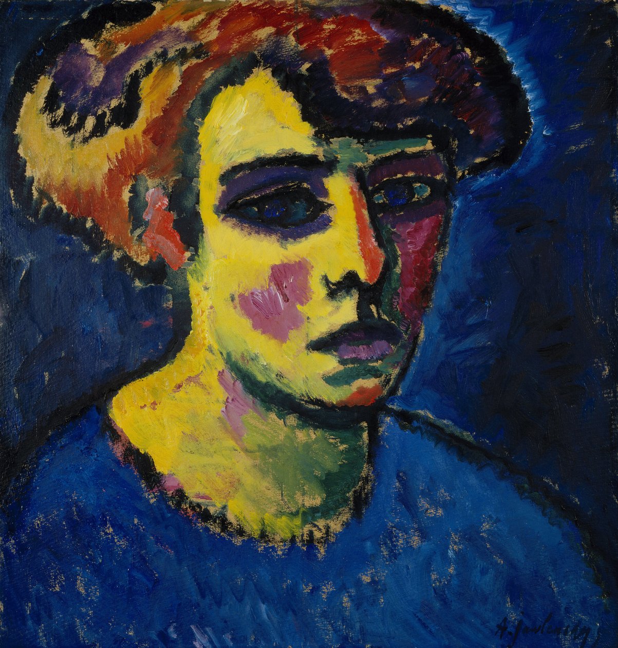 Cabeza de una mujer de Alexej von Jawlensky