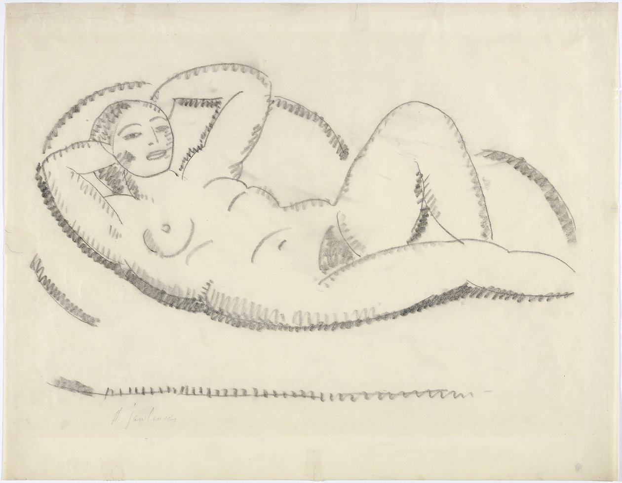 desnudo recostado de Alexej von Jawlensky