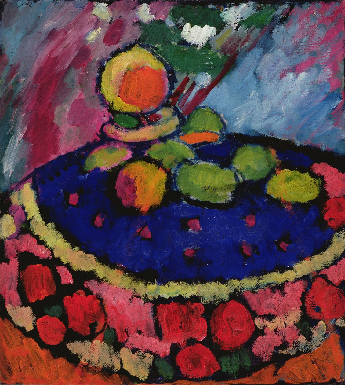 Con mesa redonda, 1910 de Alexej von Jawlensky