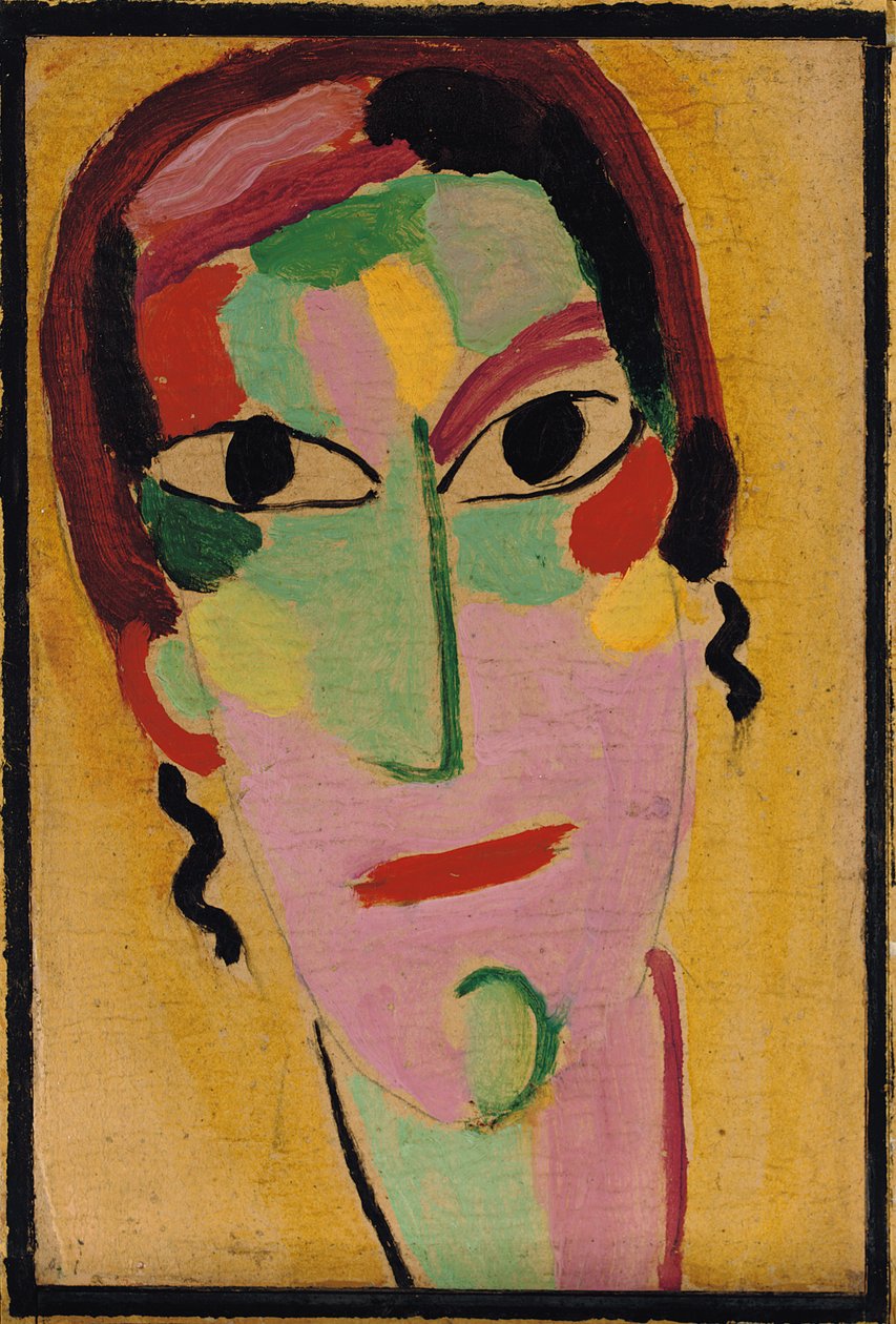 Cabeza mística: completamente despierta, c. 1917 de Alexej von Jawlensky