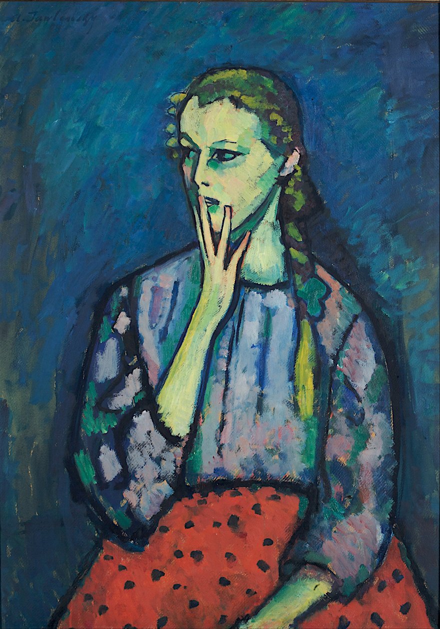 Retrato de una niña de Alexej von Jawlensky