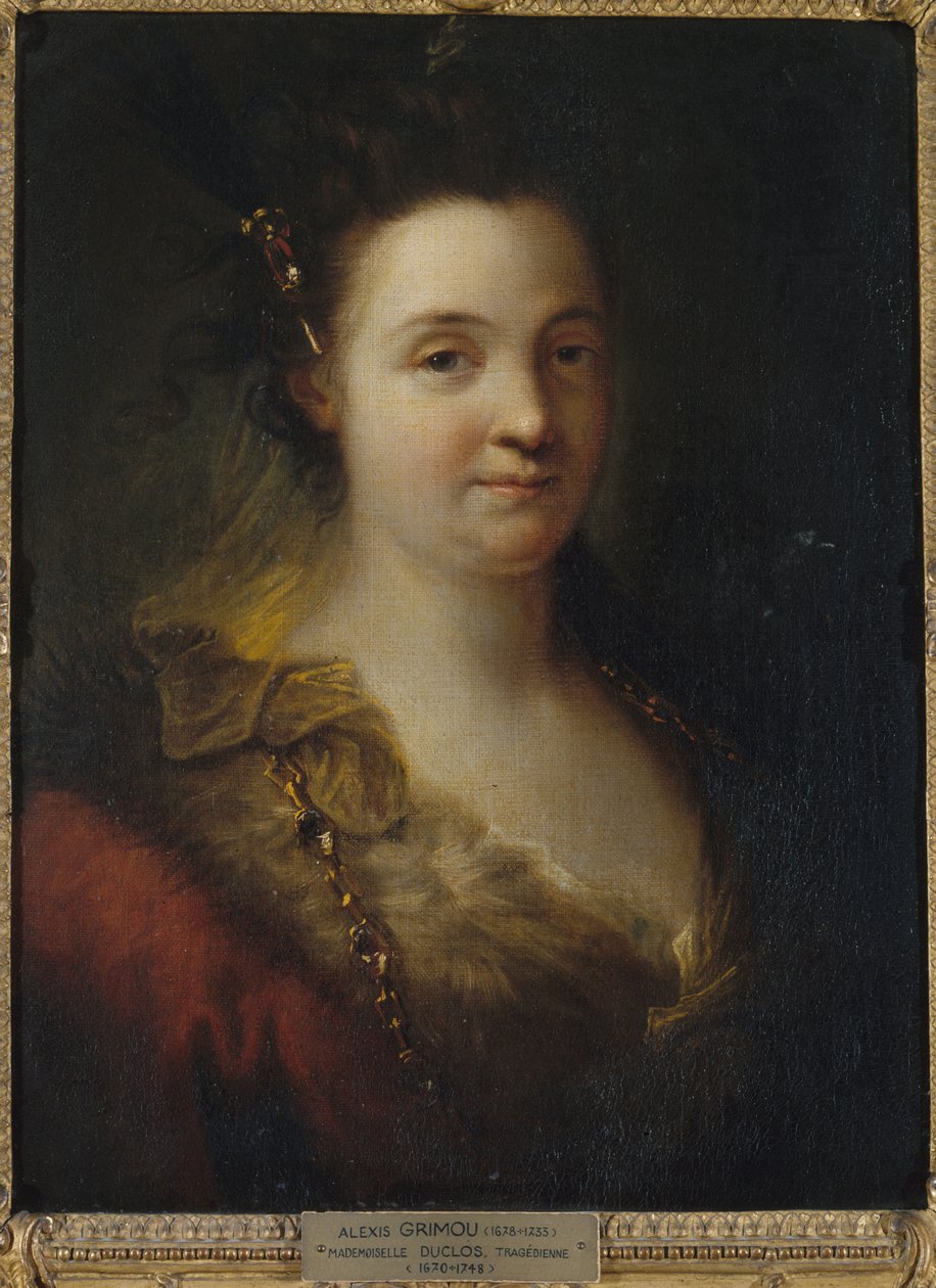 Mademoiselle Duclos, c.1700 (óleo sobre lienzo) de Alexis Grimoux