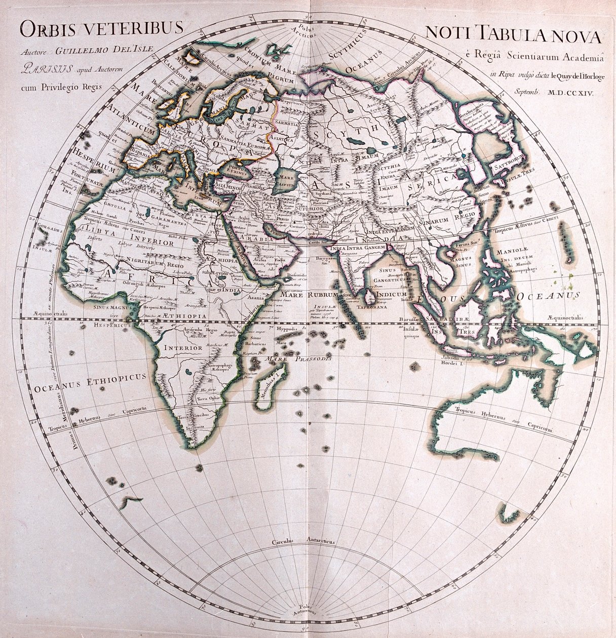 Mapa mundial de Alexis Hubert Jaillot