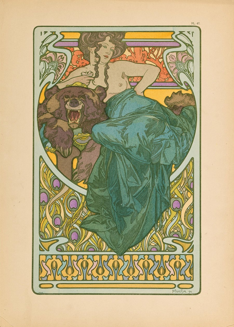 Documentos Decorativos, 1902 de Alfons Marie Mucha