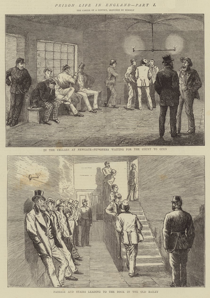 Vida en prisión en Inglaterra, Parte I, la carrera de un convicto de Alfred Chantrey Corbould