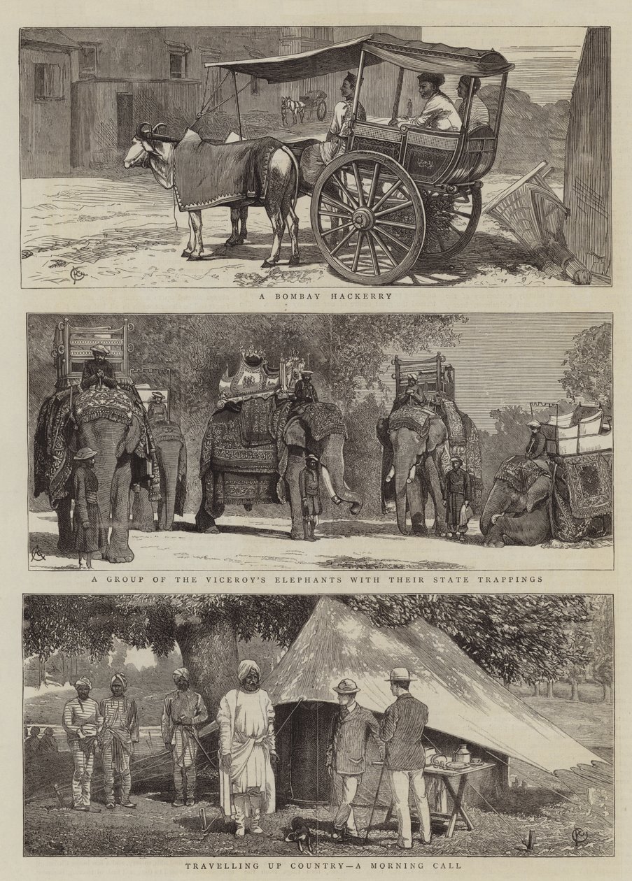 Vistas en India de Alfred Chantrey Corbould