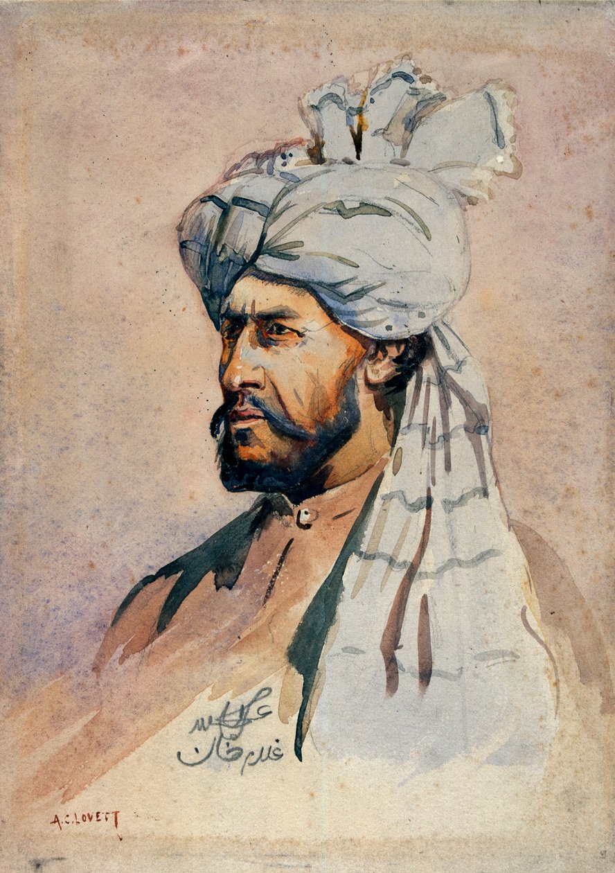 Soldado de la Milicia de Kurram, fuera de uniforme, ilustración para 
