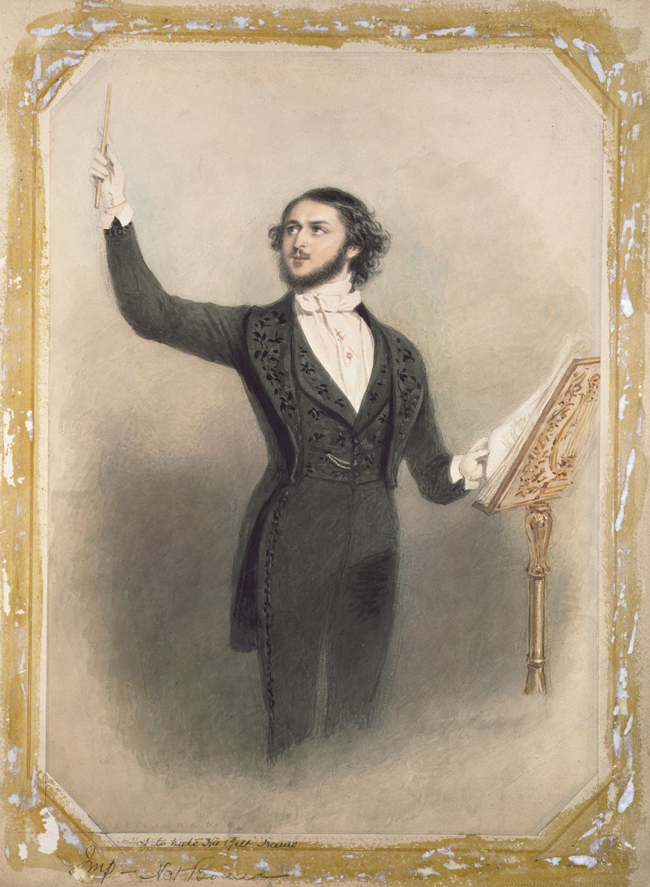 Louis Antoine Jullien (1812-60) de Alfred Edward Chalon