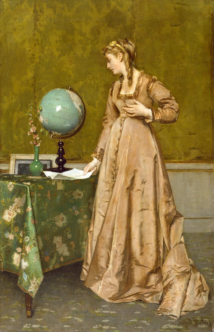 Noticias desde lejos, 1860 de Alfred Emile Stevens