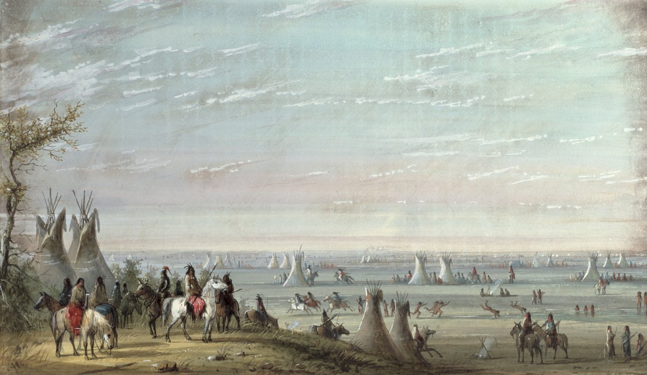 Rendezvous, 1837 de Alfred Jacob Miller