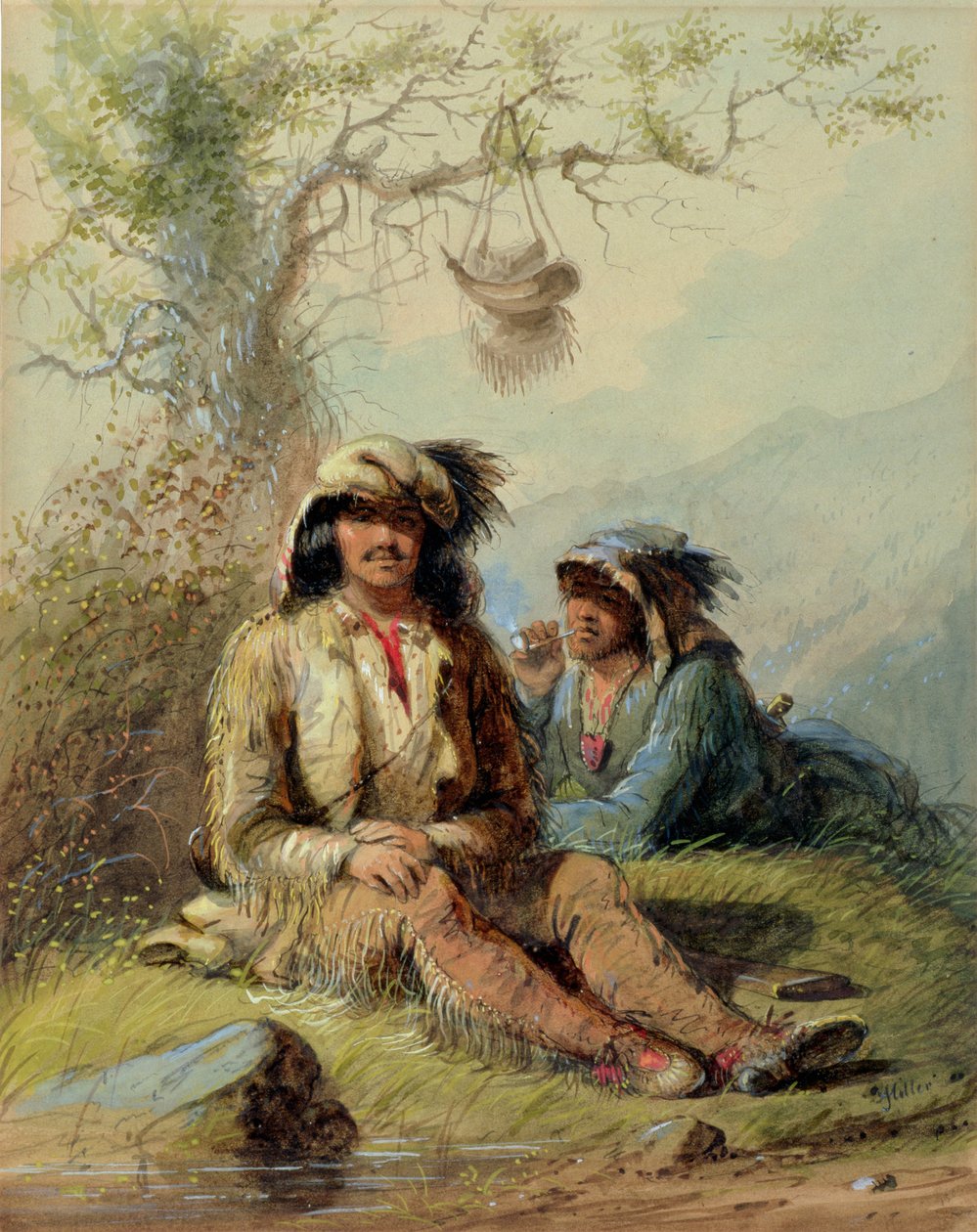 Tramperos, 1858 de Alfred Jacob Miller