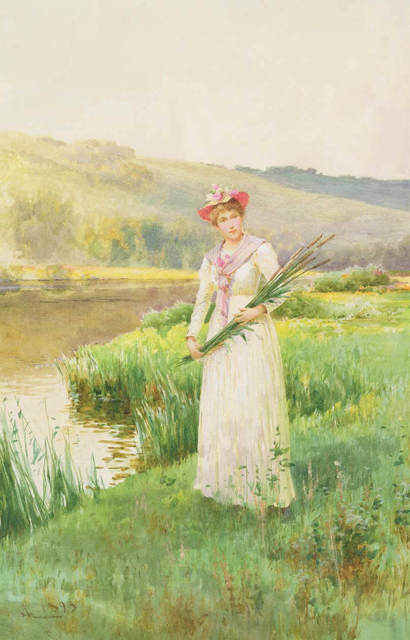 Junto al río, 1895 de Alfred, Jr. Glendening