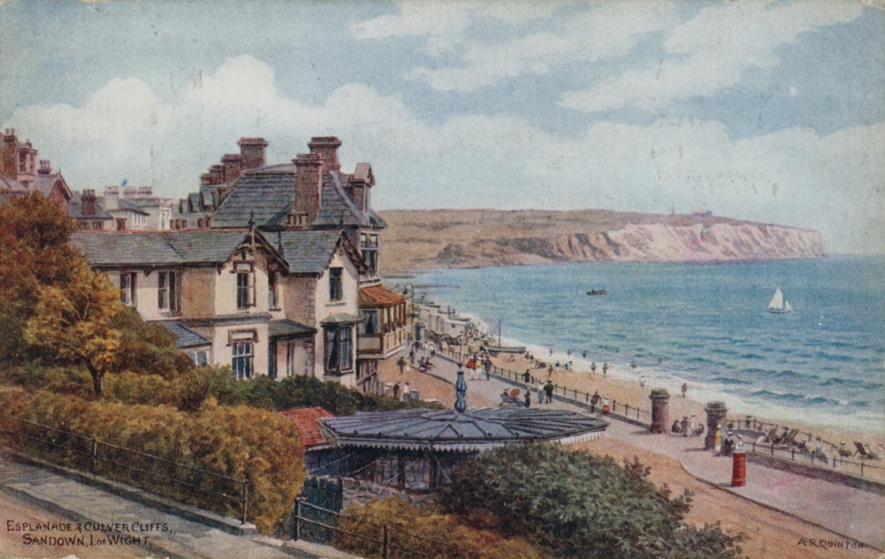 Esplanada y acantilados de Culver, Sandown, Isla de Wight de Alfred Robert Quinton