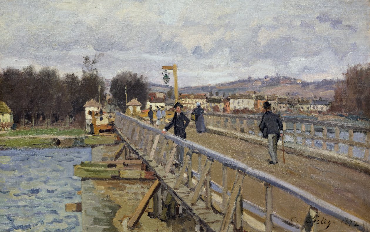 Pasarela en Argenteuil, 1872 de Alfred Sisley